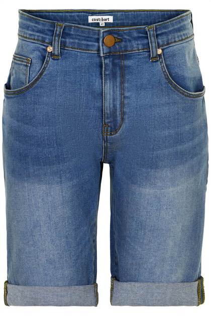Costbart jeans short - blå denim